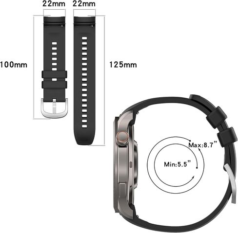 FitTurn 4 Pack Watch Band Intended for Amazfit Balance Wrist Strap, Soft Silicone Replacement Watch Band Adjustable Wristband for Huami Amazfit Balance Watchband for Men Women in Saudi Arabia