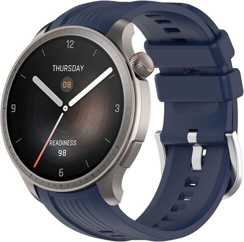 FitTurn 4 Pack Watch Band Intended for Amazfit Balance Wrist Strap, Soft Silicone Replacement Watch Band Adjustable Wristband for Huami Amazfit Balance Watchband for Men Women in Saudi Arabia