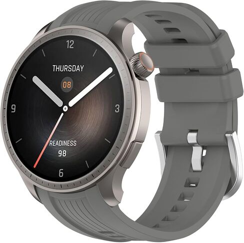 FitTurn 4 Pack Watch Band Intended for Amazfit Balance Wrist Strap, Soft Silicone Replacement Watch Band Adjustable Wristband for Huami Amazfit Balance Watchband for Men Women in Saudi Arabia