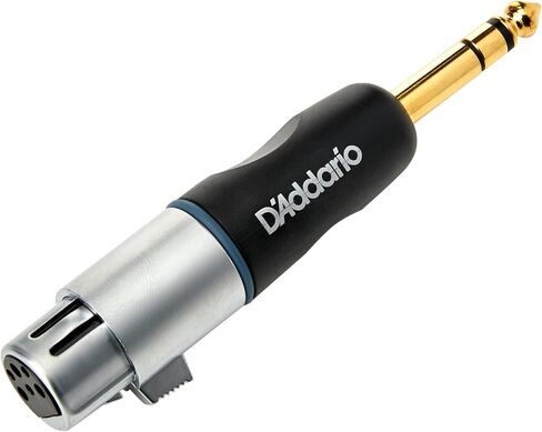 إكسسوارات D'Addario ذكر XLR ذكر إلى محول أنثى متوازن 1/4 بوصة in Kuwait