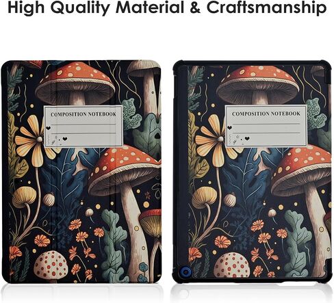 حافظة لجهاز Amazon Kindle Fire HD 10 Tablet (الجيل الثالث عشر، إصدار 2023)، غطاء خلفي ثلاثي الطي لعشاق الكتب مع تنبيه/غفو تلقائي، فصل واحد فقط in Kuwait