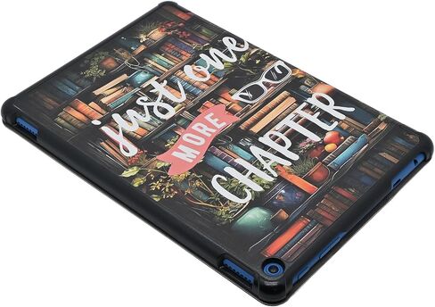 حافظة لجهاز Amazon Kindle Fire HD 10 Tablet (الجيل الثالث عشر، إصدار 2023)، غطاء خلفي ثلاثي الطي لعشاق الكتب مع تنبيه/غفو تلقائي، فصل واحد فقط in Kuwait