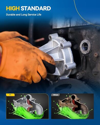 مجموعة مضخات المياه الاحترافية PHILTOP AW5103 مع حشية سيارات متوافقة مع ترافيرس، إنكليف، أكاديا، إمبالا، SRX، CTS، كامارو، لاكروس، إكوينوكس، تيرين، XTS، استبدال OE in Kuwait