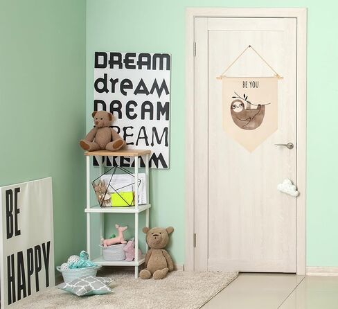 Animal Christian Nursery Decor-Bible Verse Art-Scripture Decor-Jungle Safari-Flag Gifts for Baby Boys Girls Kids-Banner Wall Sign Gifts for Nursery Baby Room Playroom Bedroom Front Door-be nuique in Saudi Arabia