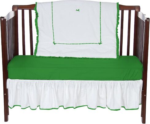 Baby Doll Bedding Unique 3Piece Crib Bedding Set, Black,1230c3-black in Saudi Arabia