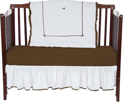 Baby Doll Bedding Unique 3Piece Crib Bedding Set, Black,1230c3-black in Saudi Arabia