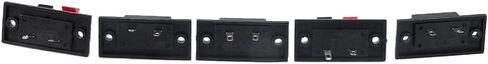 Leadigol 2 Way Spring Speaker Terminal Clip Push Release Connector,Connectors Electronic Block 2 Positions Load Audio Speaker Push-in Jack Speaker Terminals 5pcs in Saudi Arabia
