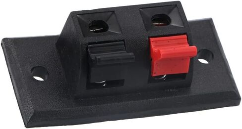 Leadigol 2 Way Spring Speaker Terminal Clip Push Release Connector,Connectors Electronic Block 2 Positions Load Audio Speaker Push-in Jack Speaker Terminals 5pcs in Saudi Arabia