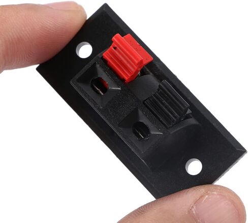 Leadigol 2 Way Spring Speaker Terminal Clip Push Release Connector,Connectors Electronic Block 2 Positions Load Audio Speaker Push-in Jack Speaker Terminals 5pcs in Saudi Arabia