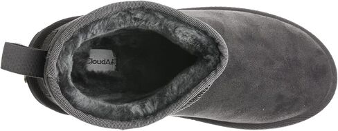 CLOUDAIR Mingle Womens Short Ankle Boots - Faux Fur Lined Slip-on Winter & Snow Boots - Classic Ankle Boot for Outdoor - Anti-Slip, Warm & Comfortable in Saudi Arabia