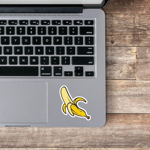 Banana Sticker Fruit Stickers - 3 Pack - Set of 2.5, 3 and 4 Inch Vinyl Laptop Stickers - for Laptop, Phone, Water Bottle, Car & More Decal (3 Pack) S214379-3Pack in Kuwait