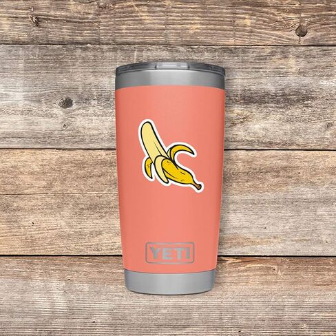 Banana Sticker Fruit Stickers - 3 Pack - Set of 2.5, 3 and 4 Inch Vinyl Laptop Stickers - for Laptop, Phone, Water Bottle, Car & More Decal (3 Pack) S214379-3Pack in Kuwait