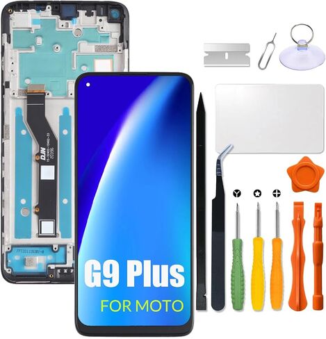 استبدال لشاشة Motorola Moto G9 Plus LCD مع إطار لشاشة Moto XT2087-1 LCD تعمل باللمس محول الأرقام الجمعية مع طقم تصليح in Saudi Arabia