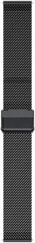 YEEJOK Vivoactive 5 Bands, 20mm Vivoactive 3 Watch Bands, Mesh Metal Watch Bands & Genuine Leather Strap Compatible for Garmin Venu Sq/Venu 2 Plus/Forerunner 645/245 in Kuwait