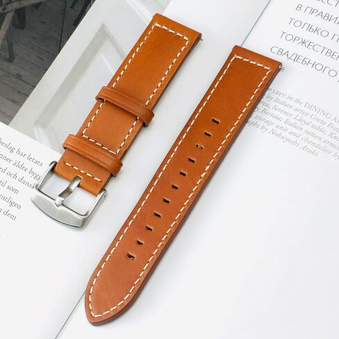 YEEJOK Vivoactive 5 Bands, 20mm Vivoactive 3 Watch Bands, Mesh Metal Watch Bands & Genuine Leather Strap Compatible for Garmin Venu Sq/Venu 2 Plus/Forerunner 645/245 in Kuwait