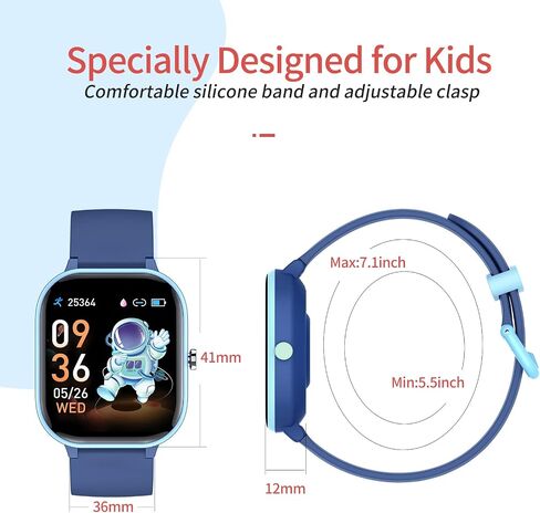 Soft Silicone Smart Watch Replacement Strap 16mm for Boys Girls in Saudi Arabia