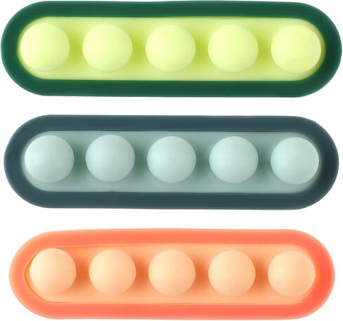 3Pcs Pea Cable Clips Silicone USB Cable Organizer Self-Adhesive Desk Cord Organizer Colorful Wire Shelf Clips Cute Cord Holders for Cables Home Office(3 Colors) in Saudi Arabia