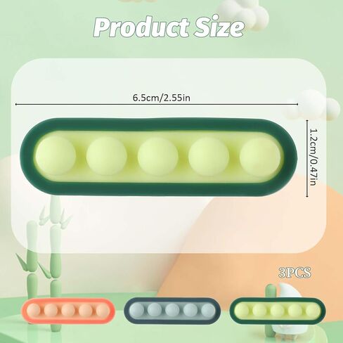 3Pcs Pea Cable Clips Silicone USB Cable Organizer Self-Adhesive Desk Cord Organizer Colorful Wire Shelf Clips Cute Cord Holders for Cables Home Office(3 Colors) in Saudi Arabia