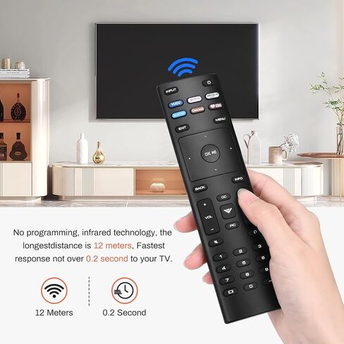 Remote (XRT140) with Vudu/Netflix/Prime/Disney/Hulu/Redbox Keys - Black in Saudi Arabia