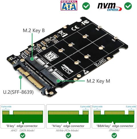 محول M.2 NVMe SSD إلى U.2 SFF-8639 in Kuwait