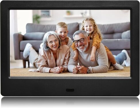 8 Inch Digital Picture Frame, Plug in USB or SD Digital Photo Frame, HD Display with Remote Control, Video and Music Support, Slideshow, Wall Mountable, for Seniors in Saudi Arabia