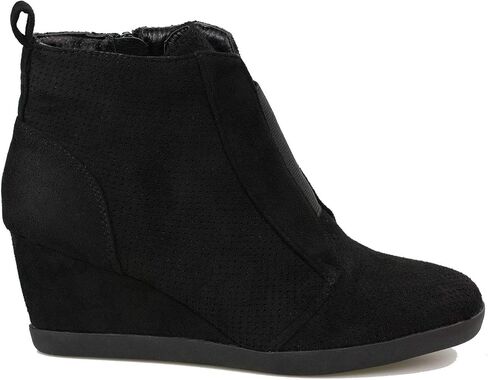Women's Fashion Wedge Sneakers High Top Hidden Wedge Heel Platform Lace Up Shoes Ankle Bootie in Kuwait