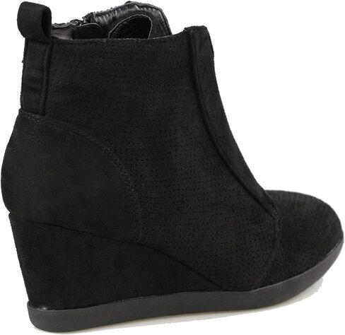 Women's Fashion Wedge Sneakers High Top Hidden Wedge Heel Platform Lace Up Shoes Ankle Bootie in Kuwait