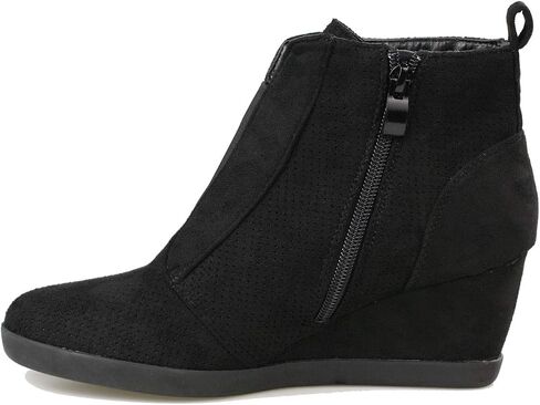 Women's Fashion Wedge Sneakers High Top Hidden Wedge Heel Platform Lace Up Shoes Ankle Bootie in Kuwait