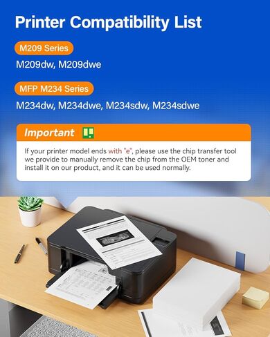 134A Toner Cartridge 2-Pack with Chip Compatible for HP134A W1340A 134X W1340X for HP Laserjet M209dw MFP M234dw M234sdn M234sdw Printer M209dwe M234dwe M234sdwe ink Laser All-In-One Copier Black M234 in Kuwait