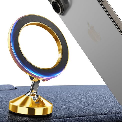 [2024 High-End] for iPhone 16 MagSafe Car Mount Dashboard [360° Rotation All-Metal] Strongest Magnetic Phone Holder for Car, iPhone Car Holder Mount Fit for iPhone 16 15 14 13 12 Pro Max Plus Mini ﻿ in Saudi Arabia