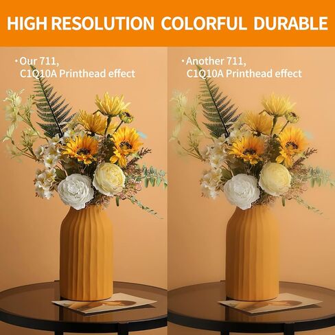 711، رأس طباعة C1Q10A متوافق مع طابعة hp designJet T530 T525 T520 T130 T125 T120 T100، دقة عالية، ملونة، متينة، تغليف متعدد لضمان النقل الآمن (خالي من الحبر) in Kuwait