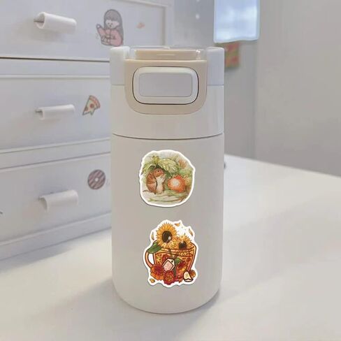 ملصقات عتيقة 50 قطعة من الملصقات الرجعية الجمالية للديكور المحمول، مجموعة ملصقات رائعة للوحة ماك بوك، السيارة على الجليد، الدراجة، الأمتعة، كوب الماء، ملصق للهاتف المحمول in Kuwait