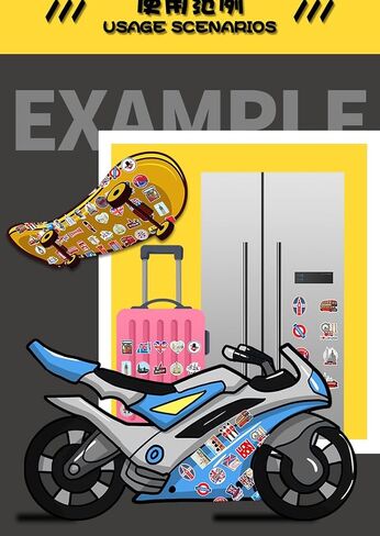 50Pcs London Stickers British Style Waterproof Vinyl Decals Luggage Skateboard Water Bottle Decal for Bicycle Snowboard Laptop Guitar Phone Decorative Gifts in Saudi Arabia