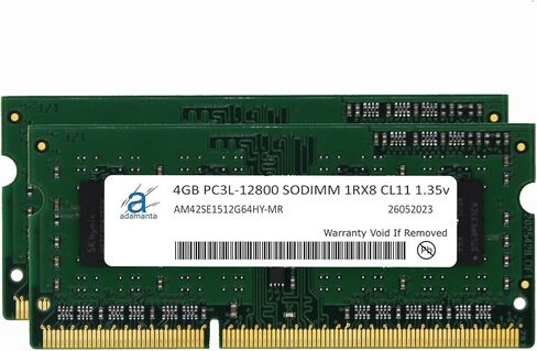 Adamanta 8GB (1x8GB) Laptop Memory Upgrade DDR3/DDR3L 1600Mhz PC3L-12800 SODIMM 2Rx8 CL11 1.35v Notebook RAM DRAM in Saudi Arabia