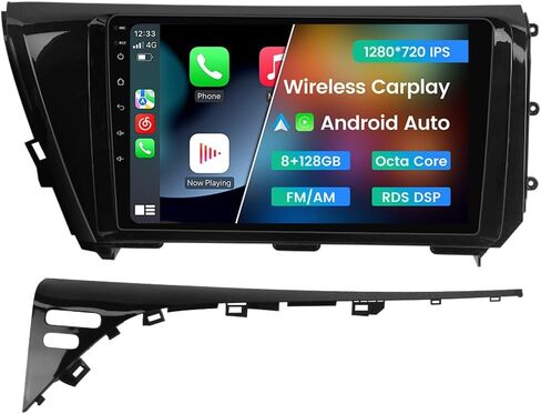Android 13 Car Radio Stereo for Toyota Camry 2018 2019 2020, Biorunn 10.1 inch Octa Core GPS Navi Wireless Wired Car-Play Android Auto Head Unit IPS FM AM RDS DSP, 4GB RAM 64GB ROM in Saudi Arabia