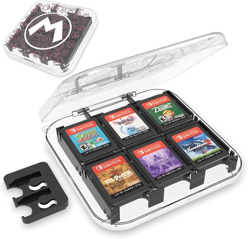 Switch Game Case for Nintendo Switch Game Card, Switch Games Holder, Portable Nintendo Games Card Case for Switch Game Storage Card with 12 Game Cartridge Card Slots and 2 Micro Sd Card Slots in Kuwait