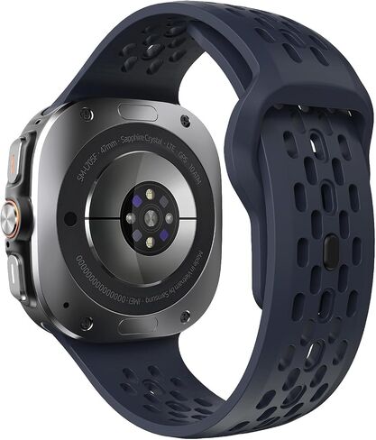 TiMOVO Breathable Bands Compatible with Samsung Galaxy Watch 7 Ultra band 47mm, Soft Silicone Replacement Strap for Galaxy Watch Ultra bands,Black in Saudi Arabia