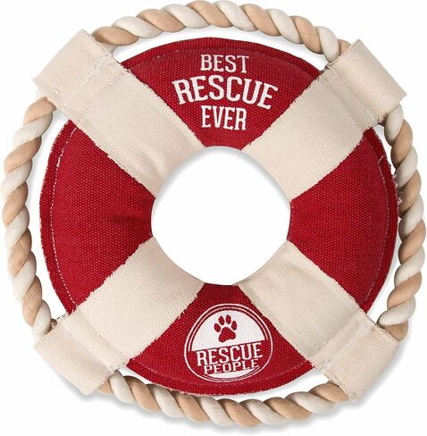 Pavilion Gift Company 67629 Pavilion-Best Ever-14 Inch Large Tug of War Rope Sturdy & Durable Canvas Dog Toy, Grey in Kuwait