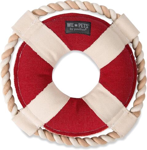 Pavilion Gift Company 67629 Pavilion-Best Ever-14 Inch Large Tug of War Rope Sturdy & Durable Canvas Dog Toy, Grey in Kuwait