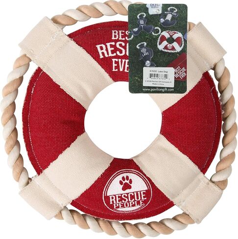Pavilion Gift Company 67629 Pavilion-Best Ever-14 Inch Large Tug of War Rope Sturdy & Durable Canvas Dog Toy, Grey in Kuwait