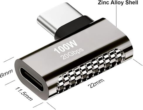 2Pack Straight USB C Male to Female Extender 20Gbps 100W in Kuwait