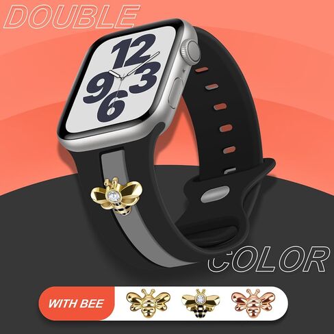 3 Pack Designer Sport Bands Compatible With Apple Watch Band 38mm 40mm 41mm 42mm 44mm 45mm 46mm 49mm Women Girls,Soft Silicone Sport Strap for iWatch Series 10 9 8 7 6 Ultra SE 5 4 3 2 1 in Saudi Arabia