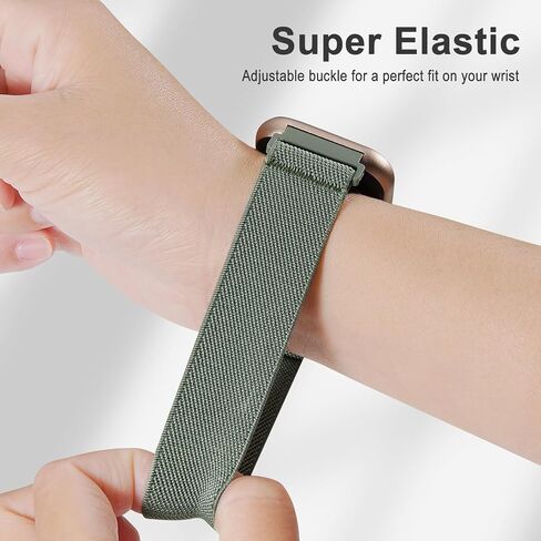 3 Pack Stretchy Nylon Band Compatible with Kuizil Smart Watch Bands for Men Women, Quick Release Soft Elastic Strap Replacement Wristbands for Kuizil T70 1.91" Smartwatch in Kuwait
