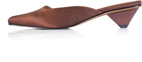 iadore Women Sexy Low Heel Sandals Ankle Straps Fashion Open Toe Satin Slip on Mules Summer Chic Strappy Dress Sandals Size 5-12 US in Saudi Arabia
