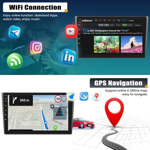 راديو ستيريو للسيارة UNITOPSCI 2G+64G Android 13 لسيارة Mazda CX-9 2007-2015 ترقية CarPlay Android Auto 10.1 بوصة تعمل باللمس نظام تحديد المواقع GPS بلوتوث FM/RDS WiFi HiFi SWC + ميكروفون كاميرا احتياطية in Saudi Arabia