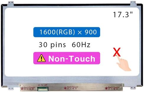 شاشة بديلة 17.3 بوصة B173RTN02.2 NT173WDM-N11 LTN173KT04-L01 لـ HP 17-CA1931CL 17-CA1061NR 17-CA1031DX 17-CA1007CA لوحة عرض LCD غير تعمل باللمس (HD+ 1600 * 900) in Saudi Arabia
