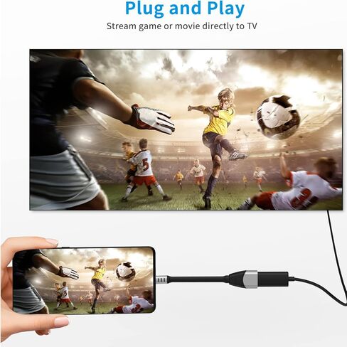 محول USB C إلى HDMI، محول NIAO-CHAO USB من النوع C إلى 4K HDMI لأجهزة MacBook Pro وMacBook Air وiPad Pro وPixelbook وXPS والمزيد (مع سلك) in Kuwait
