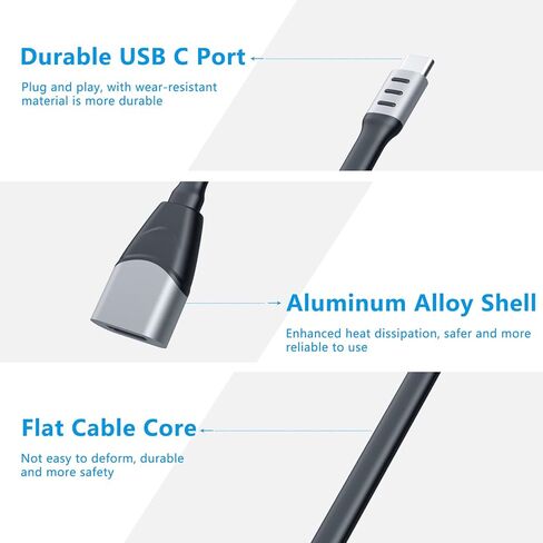 محول USB C إلى HDMI، محول NIAO-CHAO USB من النوع C إلى 4K HDMI لأجهزة MacBook Pro وMacBook Air وiPad Pro وPixelbook وXPS والمزيد (مع سلك) in Kuwait