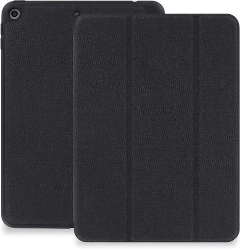 حافظة KHOMO iPad Mini 5 مع حامل قلم - غطاء مزدوج رمادي فحمي فائق النحافة مع ظهر مطاطي وميزة ذكية (النوم/الاستيقاظ) in Saudi Arabia