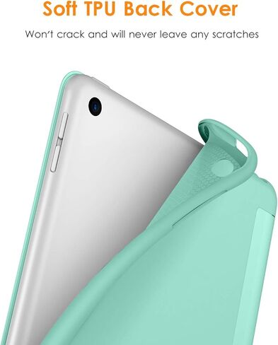DTTO for iPad Mini 5th Generation 2019 Case, [Gentle Series] Smart Cover Trifold Stand Soft Back Cover for iPad Mini 5th Gen 2019/iPad Mini 4 2015 [Auto Sleep/Wake], Mint Green in Kuwait